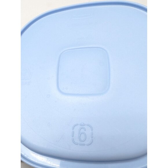 Rubbermaid 3 Qt Servin Saver #6 Sheer Square Canister Storage BLUE Lid - Picture 8 of 10